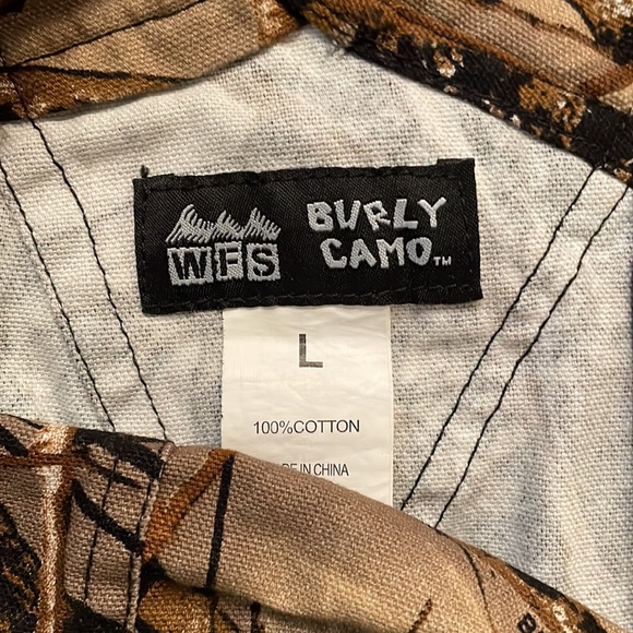 NWOT — BURLY CAMO Bib Overalls - Large - Picture 3 of 4